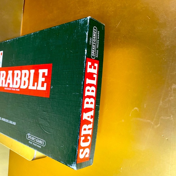 SCRABBLE BOARD GAME VINTAGE 1955 SPEAR’S GAME MADE IN ENGLAND  COMPLETE - Picture 13 of 16
